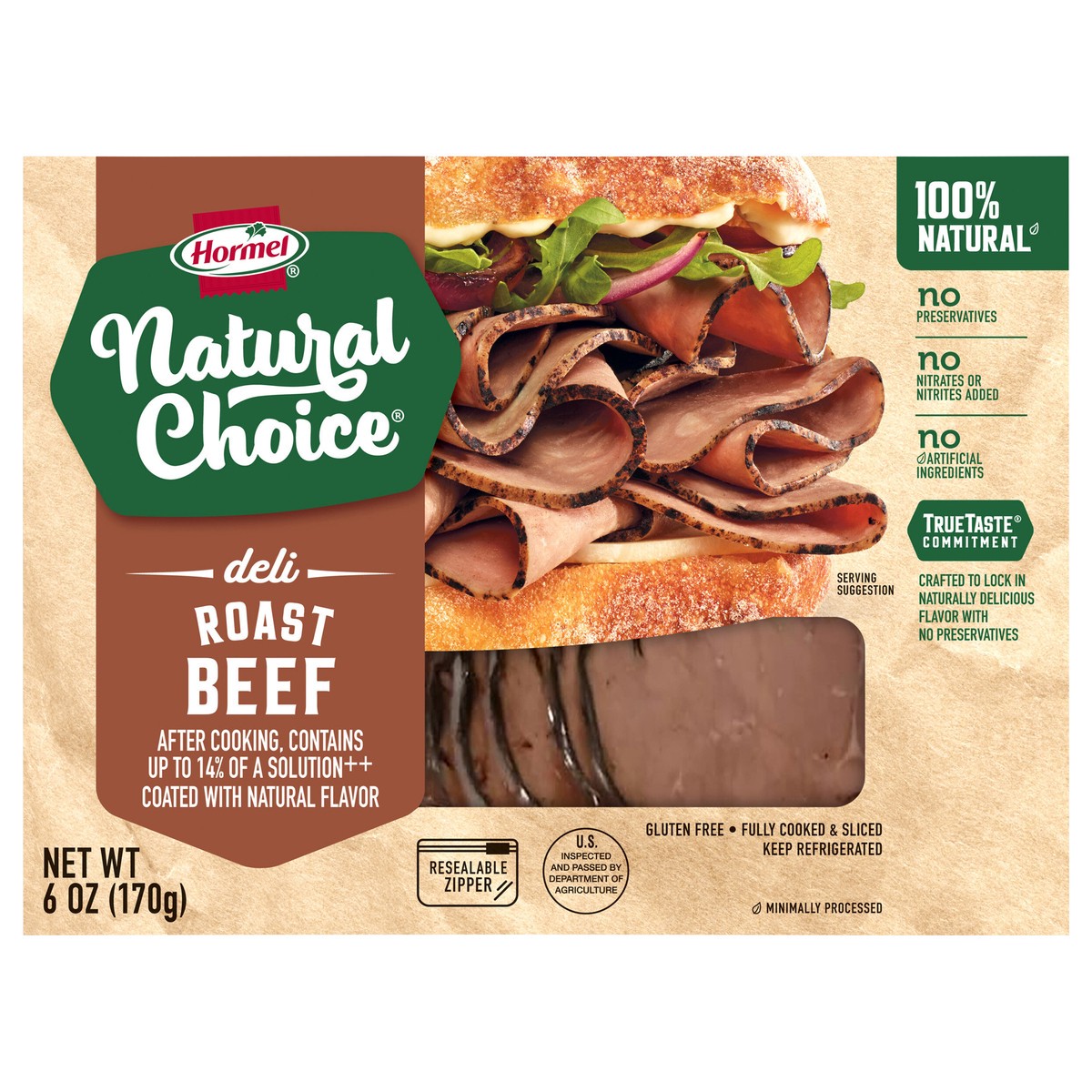 slide 1 of 11, HORMEL NATURAL CHOICE Deli Roast Beef, 6 oz