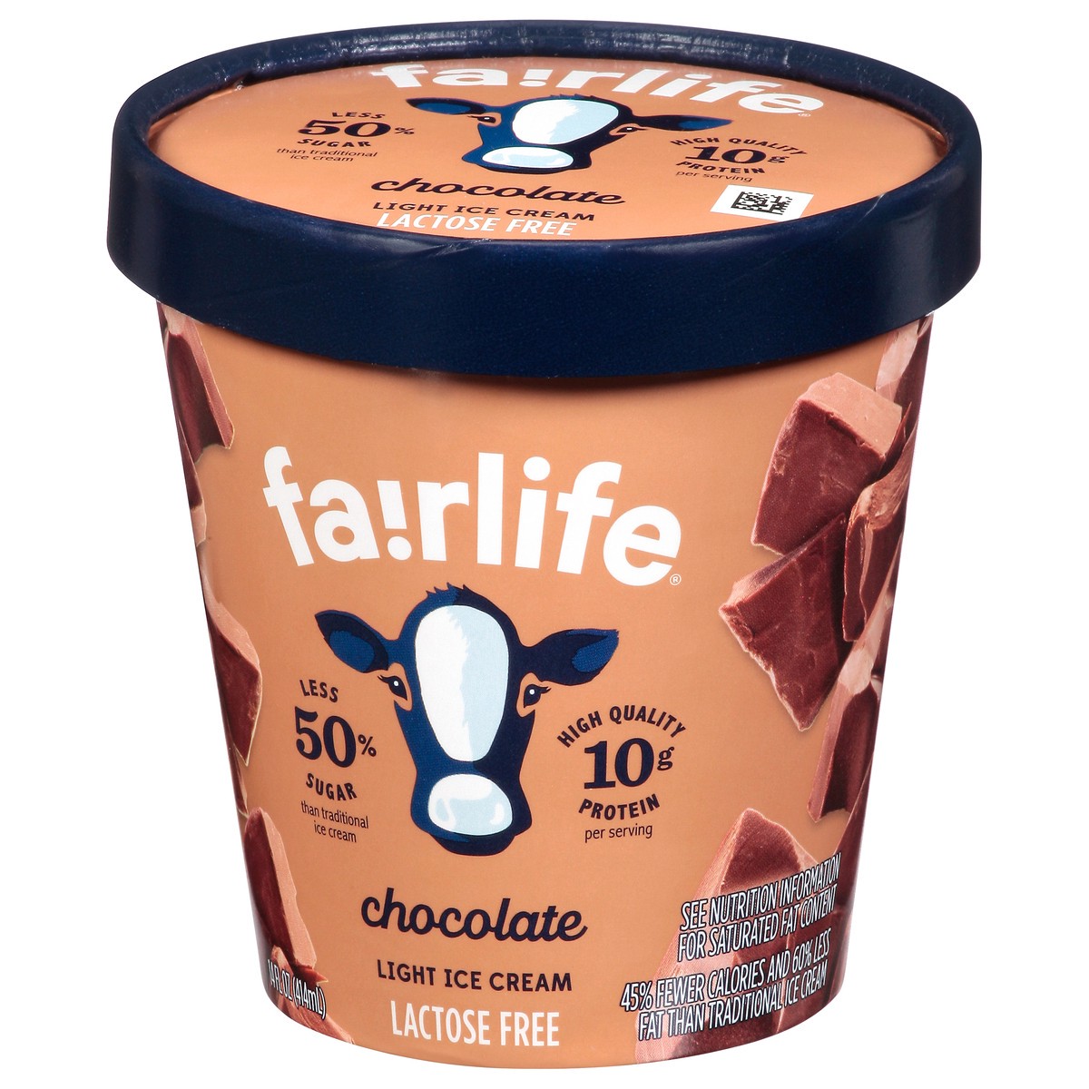 slide 3 of 9, fairlife Light Chocolate Ice Cream 14 fl oz, 14 fl oz