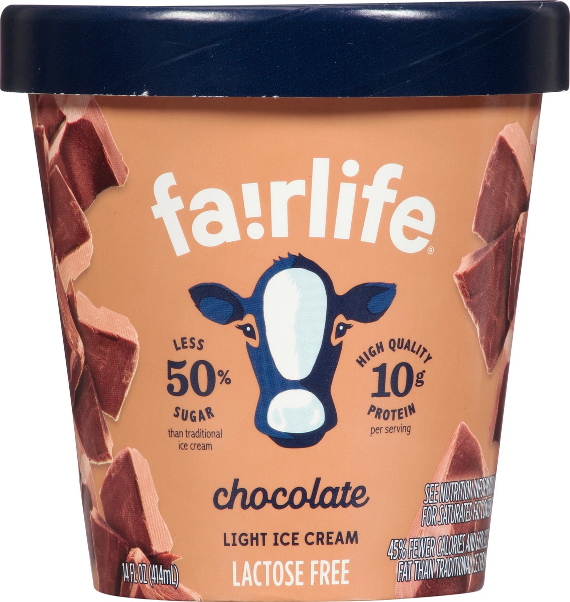 slide 6 of 9, fairlife Light Chocolate Ice Cream 14 fl oz, 14 fl oz