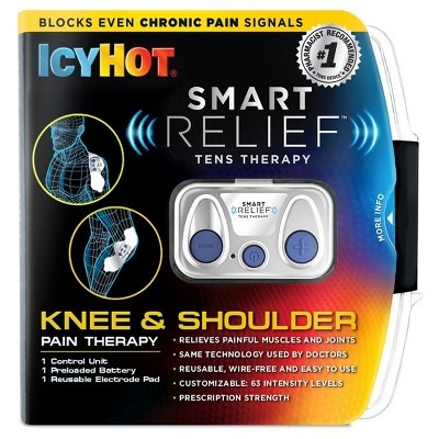 slide 1 of 1, Icy Hot Smart Relief Tens Therapy Knee & Shoulder Pain Therapy, 4 ct