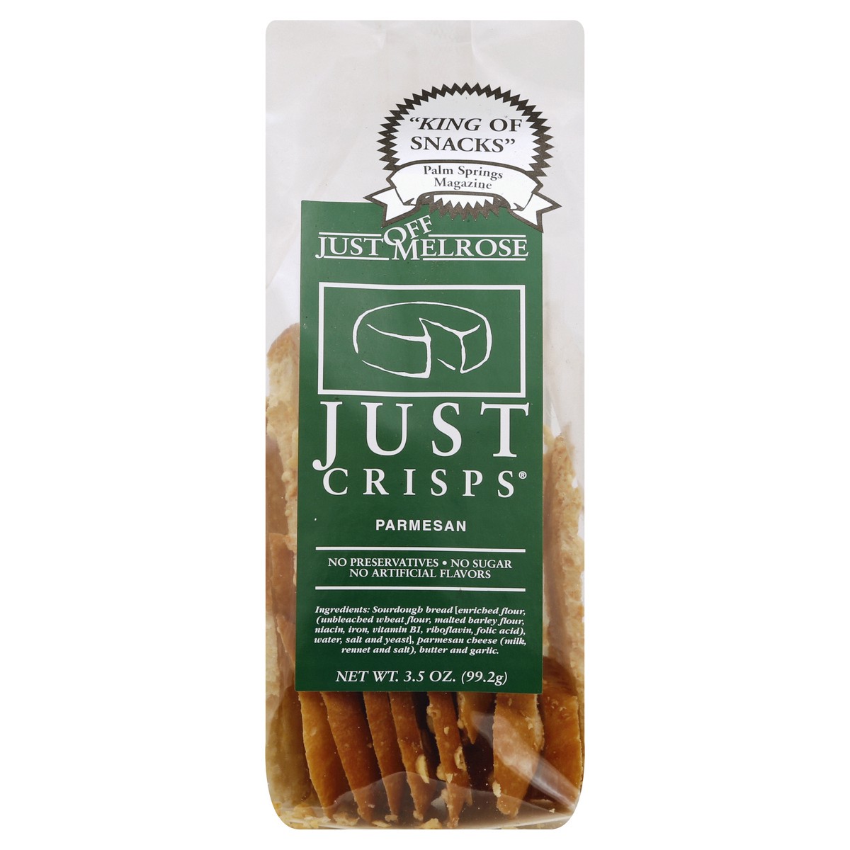 slide 2 of 3, Just Off Melrose Just Crisps 3.5 oz, 3.5 oz