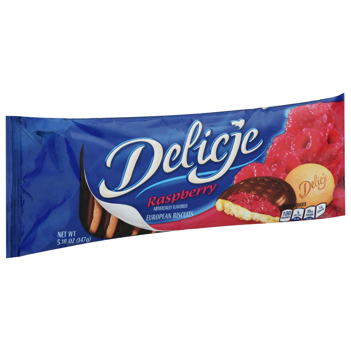 slide 7 of 12, Delicje European Biscuits Raspberry, 147 gr