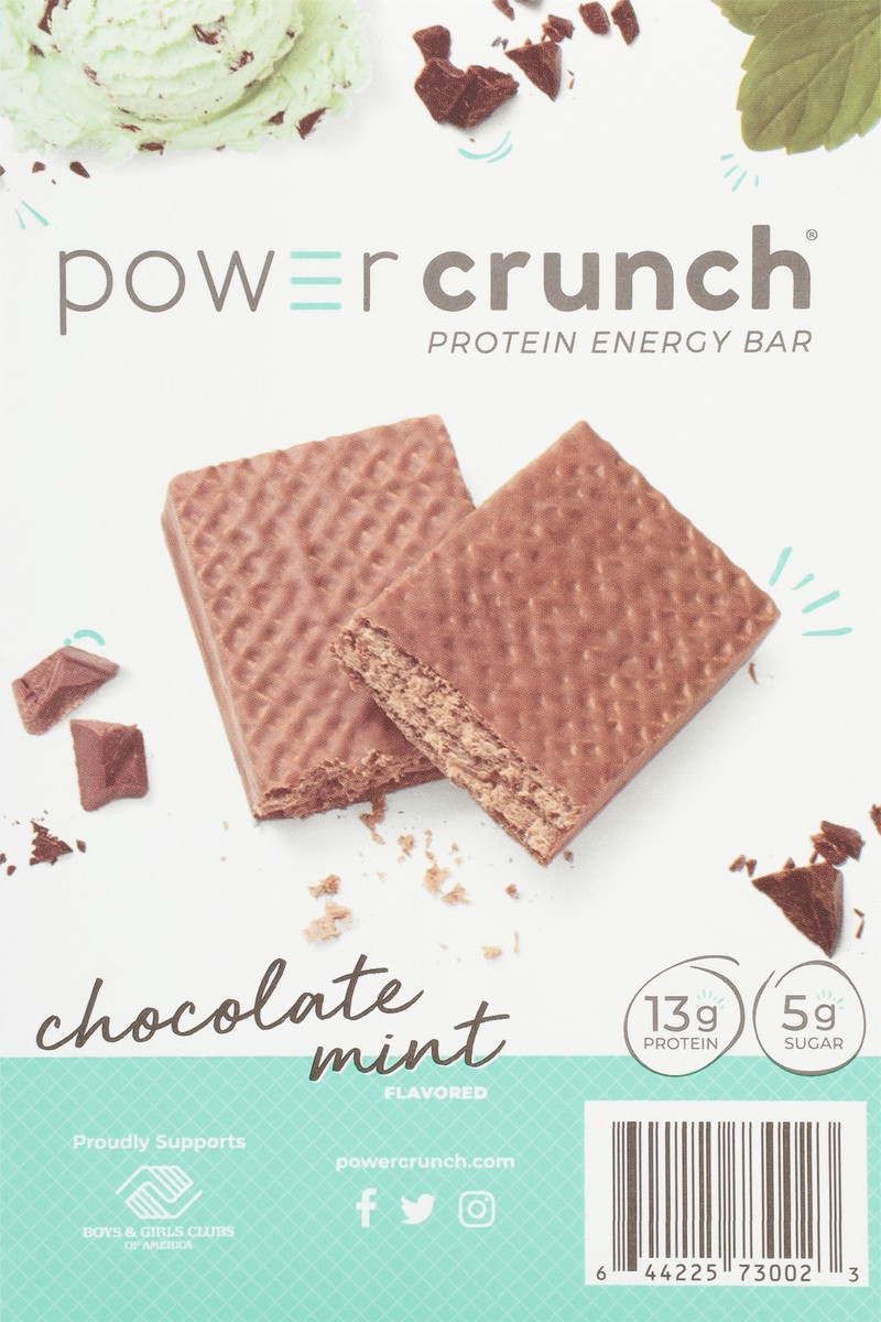slide 5 of 9, Power Crunch Chocolate Mint Wafer Protein Energy Bar - 5pk, 5 ct