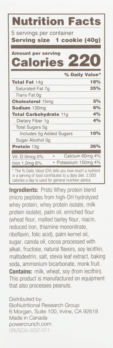 slide 8 of 9, Power Crunch Chocolate Mint Wafer Protein Energy Bar - 5pk, 5 ct