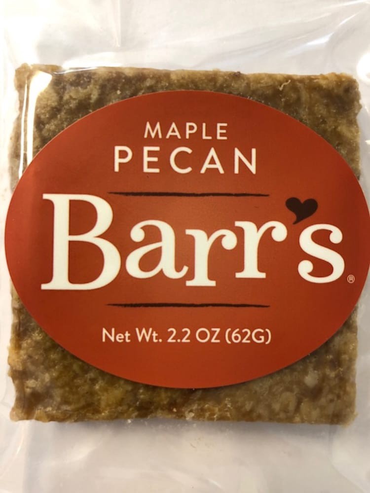 slide 1 of 1, Mrs. Barr's Natural Foods Maple Pecan Granola Bar, 2.2 oz
