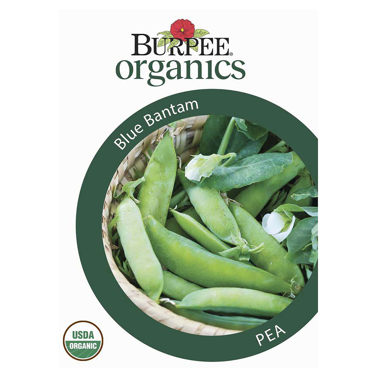 slide 1 of 5, Burpee Pea Blue Bantam Organic Seeds, 1 ct