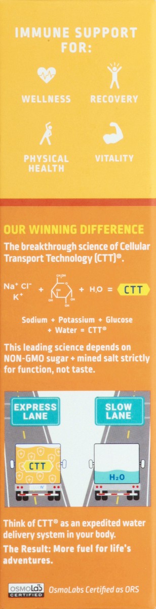 slide 8 of 9, Liquid I.V. Hydration Multiplier +Immune Support - Tangerine - Hydration Powder Packets | Electrolyte Powder Drink Mix | Convenient Single-Serving Sticks | Non-GMO | 6 Sticks, 6 ct