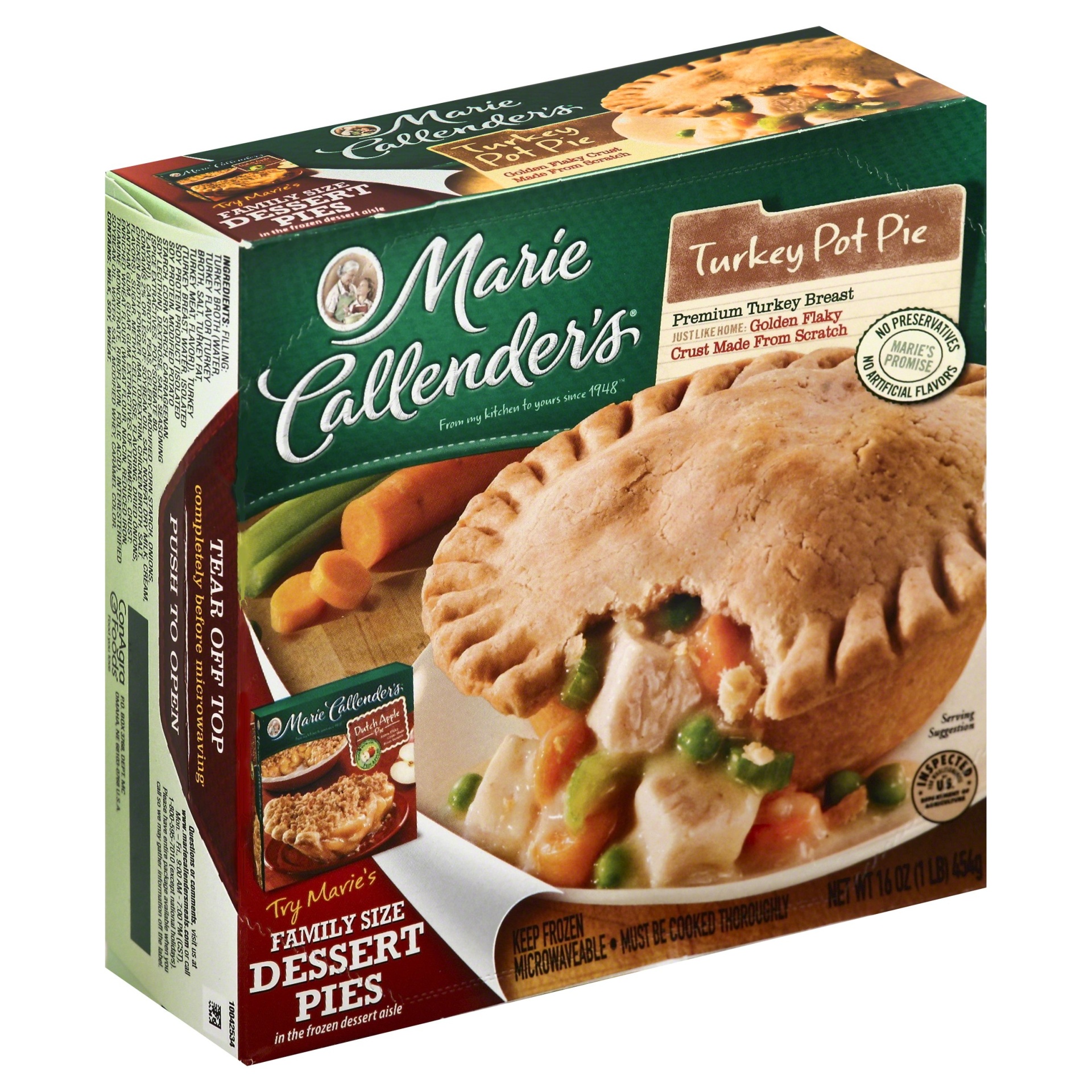 slide 1 of 1, Marie Callender's Turkey Pot Pie, 16 oz