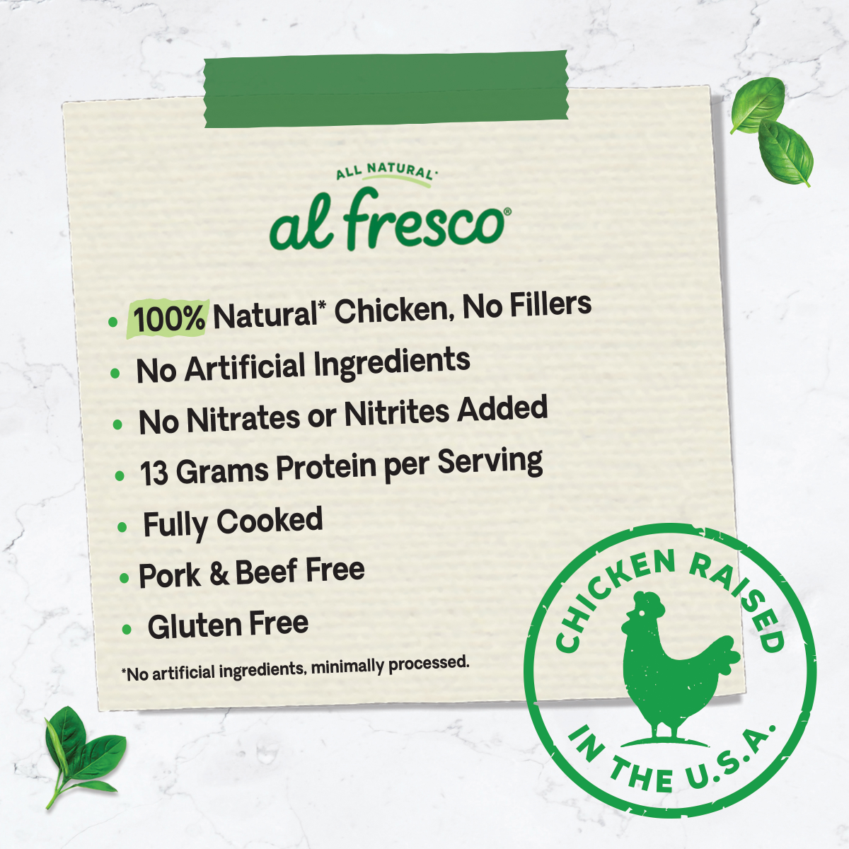 slide 4 of 7, Al Fresco Sundried Tomato & Basil Chicken Sausage Skinless, 10 oz, 10 oz