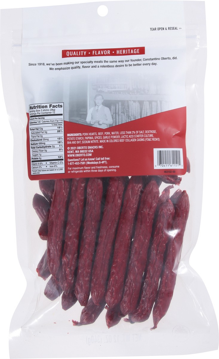 slide 7 of 9, Oberto Classics Smoked Cocktail Pep Sausages 12 oz,