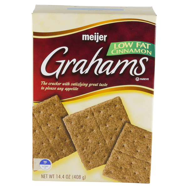 slide 1 of 1, Meijer Low Fat Cinnamon Graham Crackers, 14.4 oz
