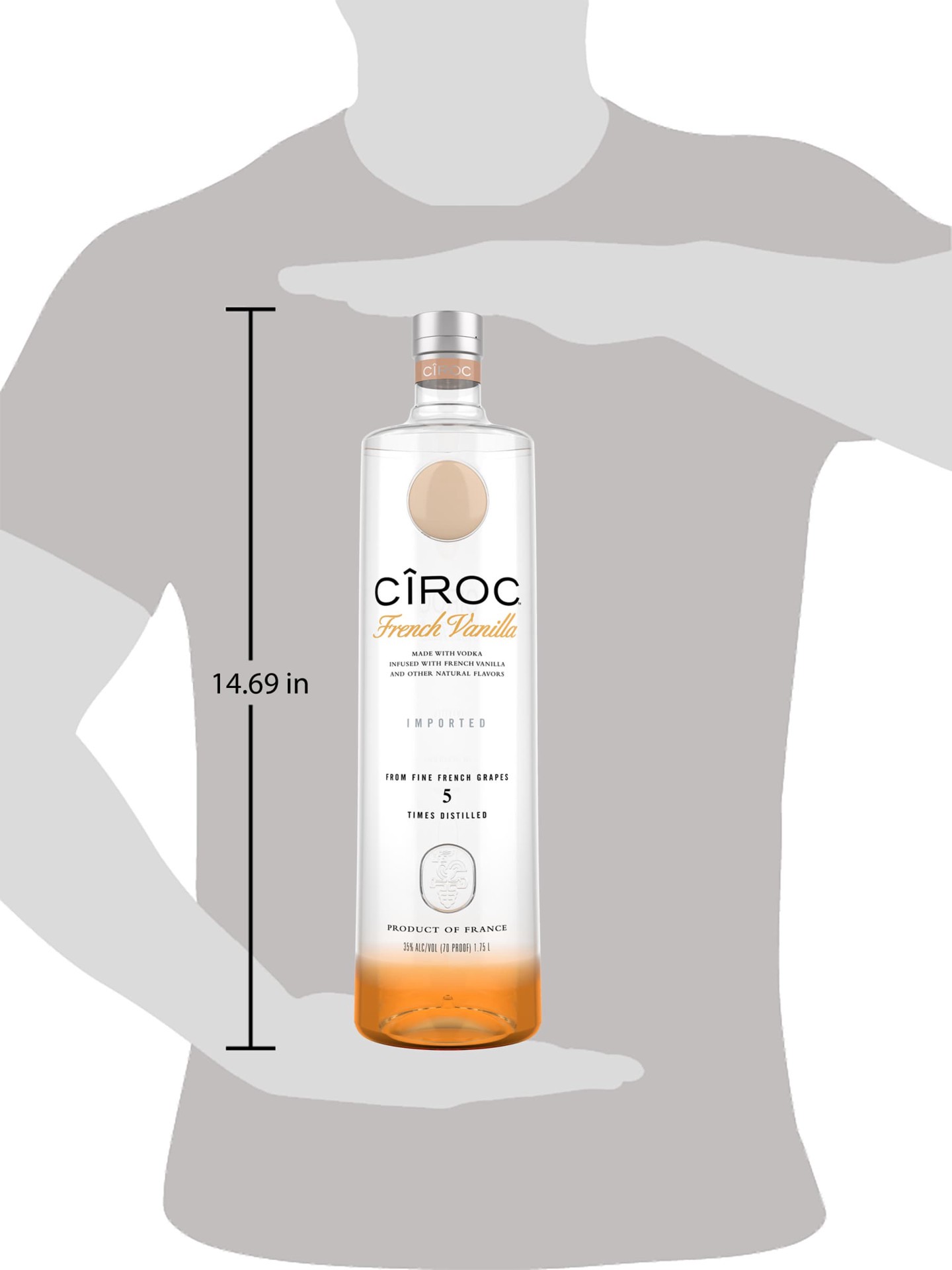 slide 3 of 5, Ciroc French Vanilla, 1.75 liter