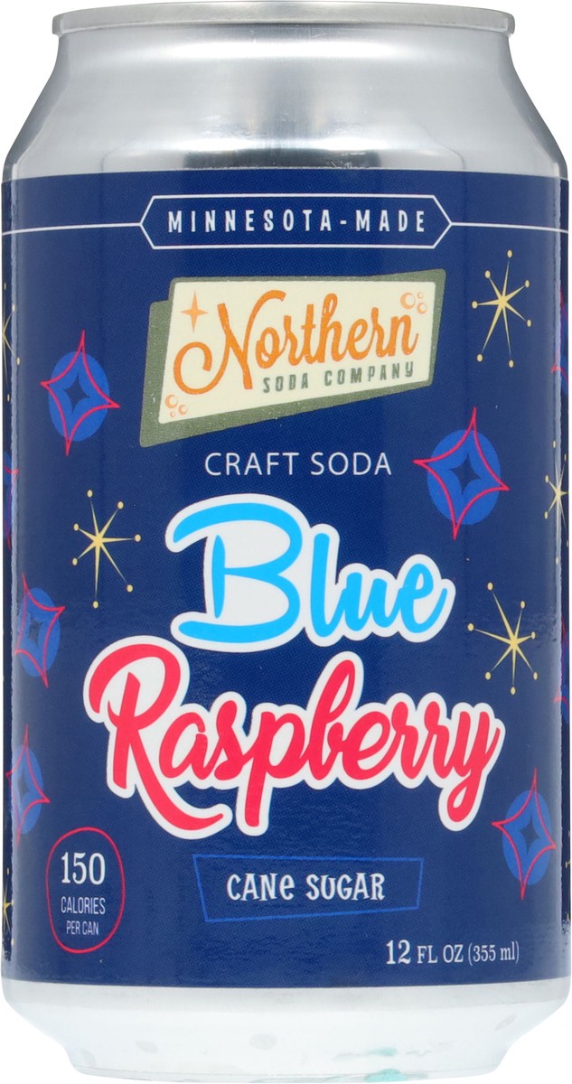 slide 10 of 13, Northern Soda Company Cane Sugar Blue Raspberry Craft Soda 12 fl oz, 