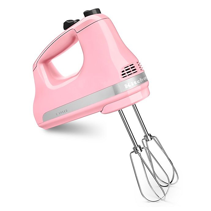 slide 1 of 2, KitchenAid 5-Speed Hand Mixer - Guava Glaze, 1 ct