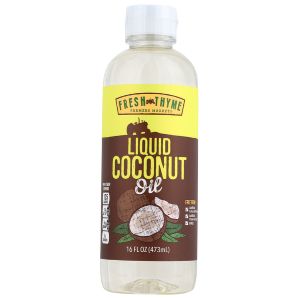 slide 1 of 1, Fresh Thyme Liquid Coconut Oil, 1 ct