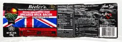 Beeler's Uncured Back Hickory Smoked Bacon 10 oz