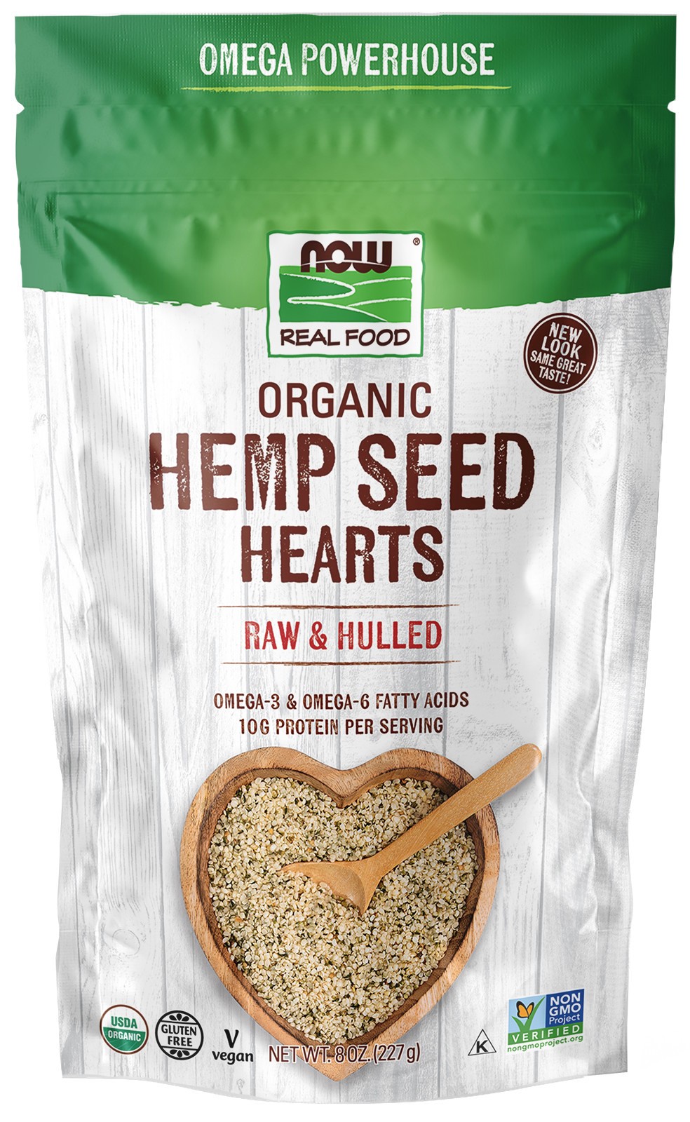 slide 1 of 3, NOW Natural Foods Hemp Seed Hearts, Organic - 8 oz., 8 oz