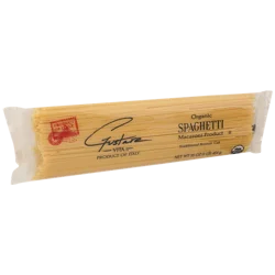 Gustare Vita Traditional Bronze Cut Organic Spaghetti Macaroni - 16 oz