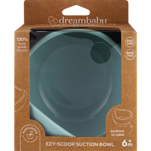 slide 1 of 1, Dreambaby Silicone Scoup Suction Bowl, Seafoam, 1 ct