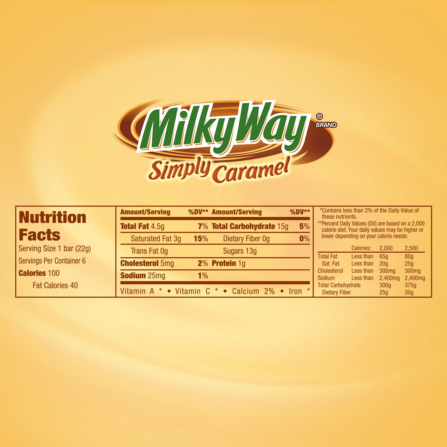 slide 4 of 8, Milky Way MILKY WAY Simply Caramel Milk Chocolate Candy Bars Bulk Pack, 4.42 oz, (Pack of 6), 4.42 oz