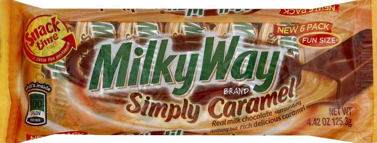 slide 1 of 8, Milky Way Candy Bars 6 ea, 6 ct