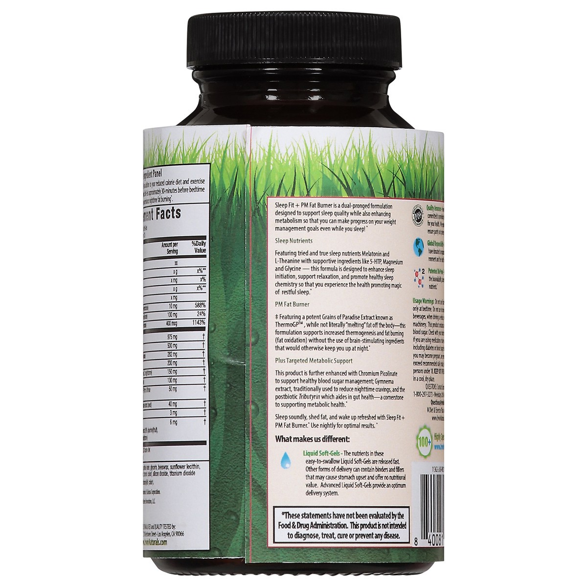 slide 2 of 13, Irwin Naturals Non-Stimulating Sleep Fit + PM Fat Burner 60 Liquid Soft-Gels, 60 ct