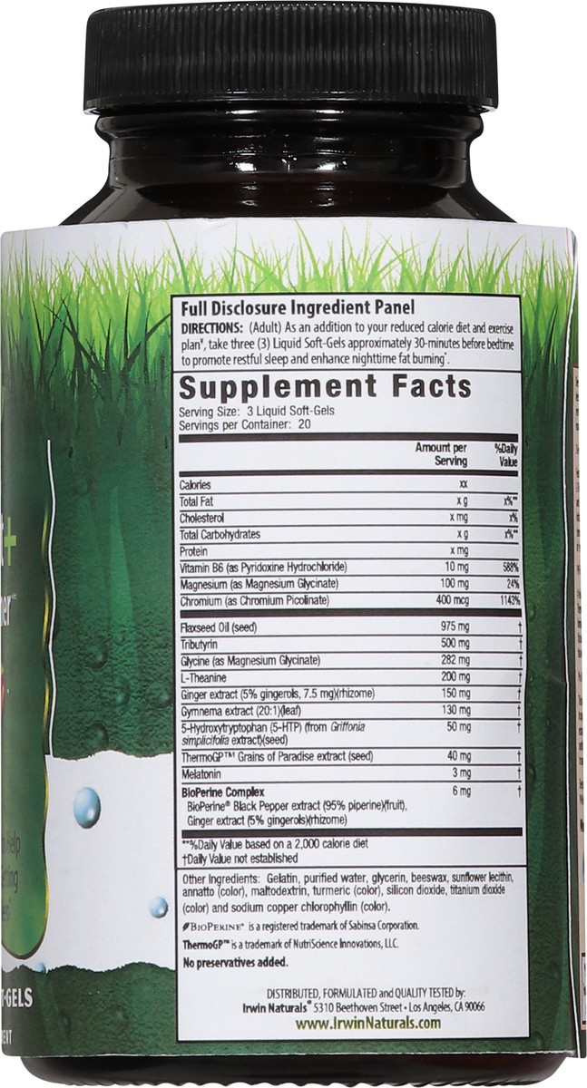 slide 11 of 13, Irwin Naturals Non-Stimulating Sleep Fit + PM Fat Burner 60 Liquid Soft-Gels, 60 ct