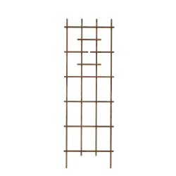 Panacea Wood Ladder Trellis - Tan