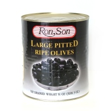 slide 1 of 1, Ron Son Spanish Black Ripe Olives, 120 oz