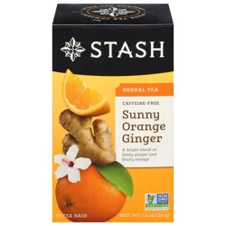 Stash Sunny Orange Ginger Caffeine Free Herbal Tea - 18 ct