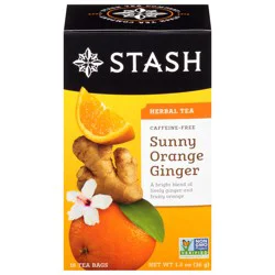 Stash Sunny Orange Ginger Caffeine Free Herbal Tea - 18 ct