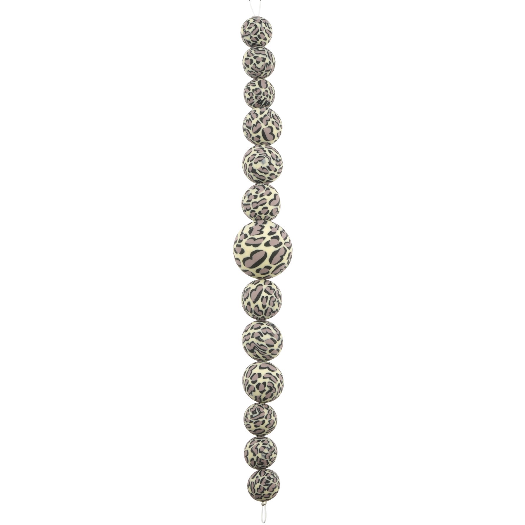 slide 3 of 3, Leopard Clay Round Beads By Bead Landing, 12mm-22mm