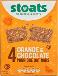Stoats Orange & Chocolate Porridge Oat 1.48 oz Bars