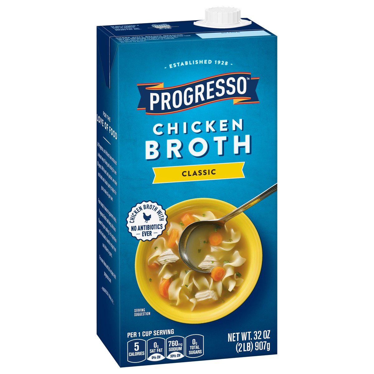 slide 2 of 9, Progresso Classic Chicken Broth, Gluten Free, 32 oz., 32 oz