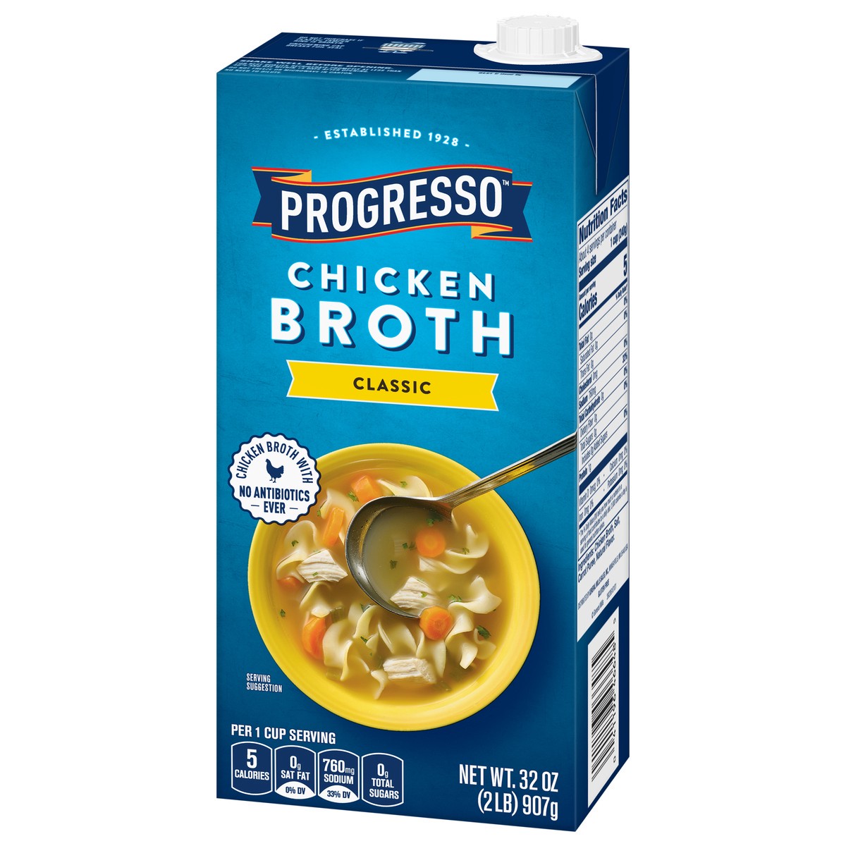 slide 7 of 9, Progresso Classic Chicken Broth, Gluten Free, 32 oz., 32 oz