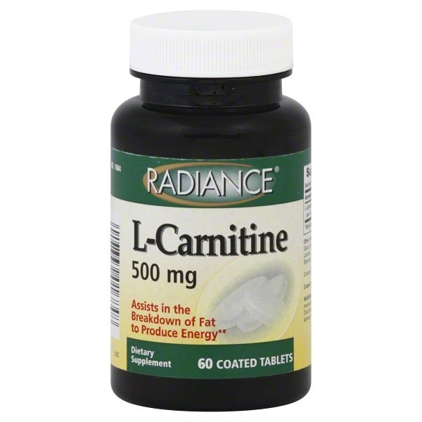slide 1 of 1, Radiance L-Carnitine Coated Tablets 500 Mg, 60 ct