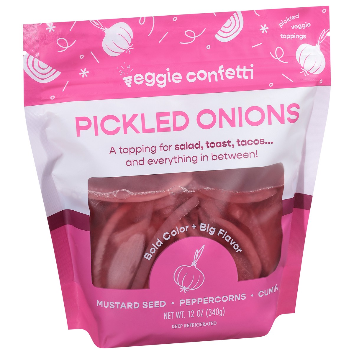 slide 4 of 11, Veggie Confetti Pickled Onions 12 oz, 12 oz