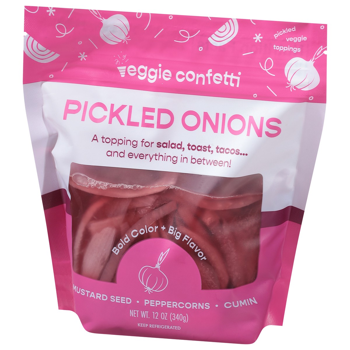 slide 6 of 11, Veggie Confetti Pickled Onions 12 oz, 12 oz