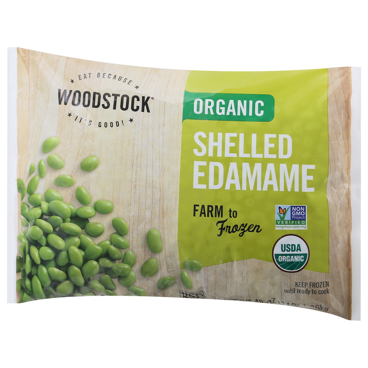 slide 8 of 9, Woodstock Organic Shelled Edamame 48 oz, 48 oz