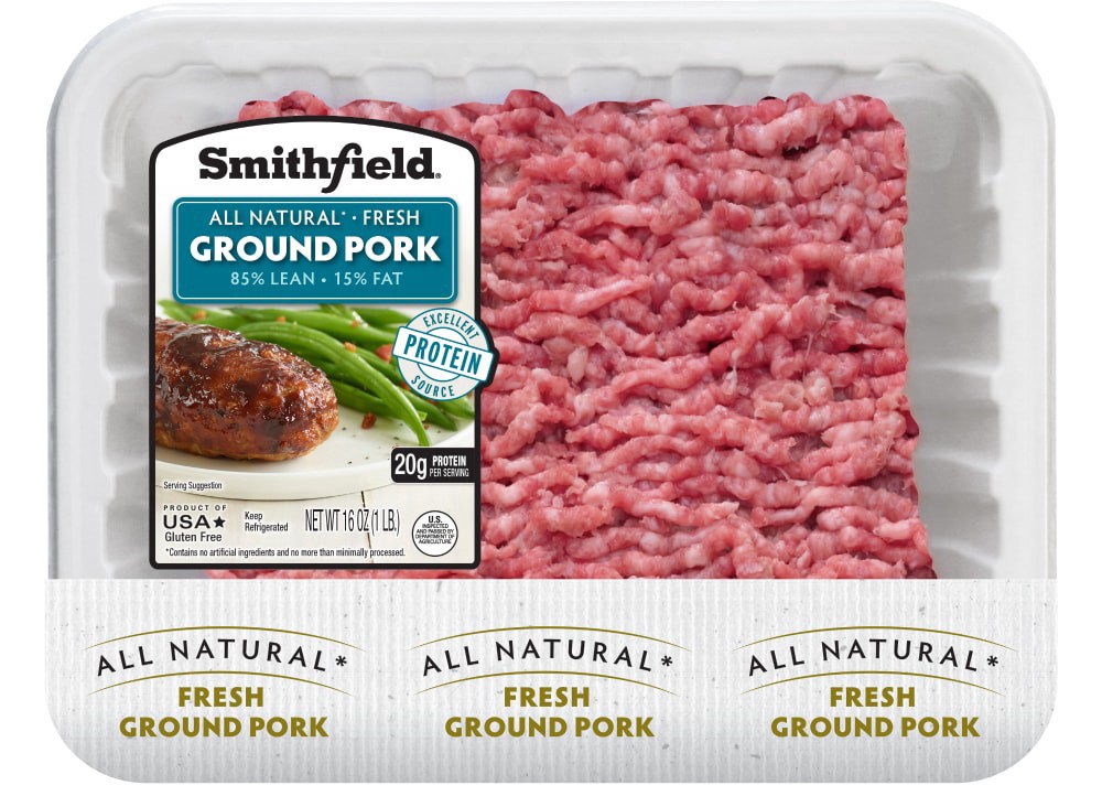 slide 1 of 2, Smithfield Fresh Ground Pork, 1 lb