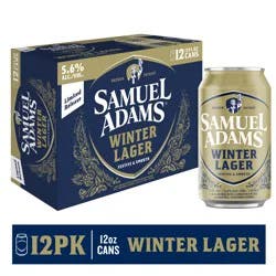 Boston Beer Company Samuel Adams Winter Lager Seasonal Beer (12 Fl. Oz. Can, 12pk.)
