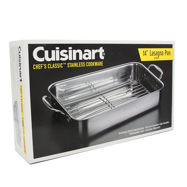 slide 1 of 1, Cuisinart Chef's Classic Stainless Steel Lasagna Pan, 14 in