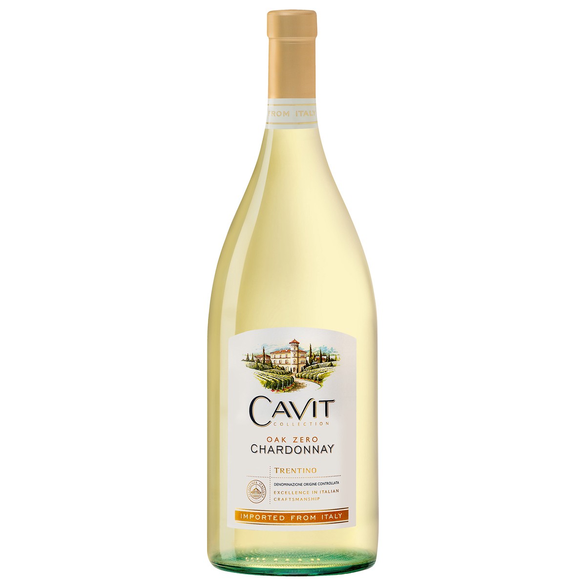 slide 1 of 7, Cavit Oak Zero Chardonnay, 1.5l, 1.50 liter