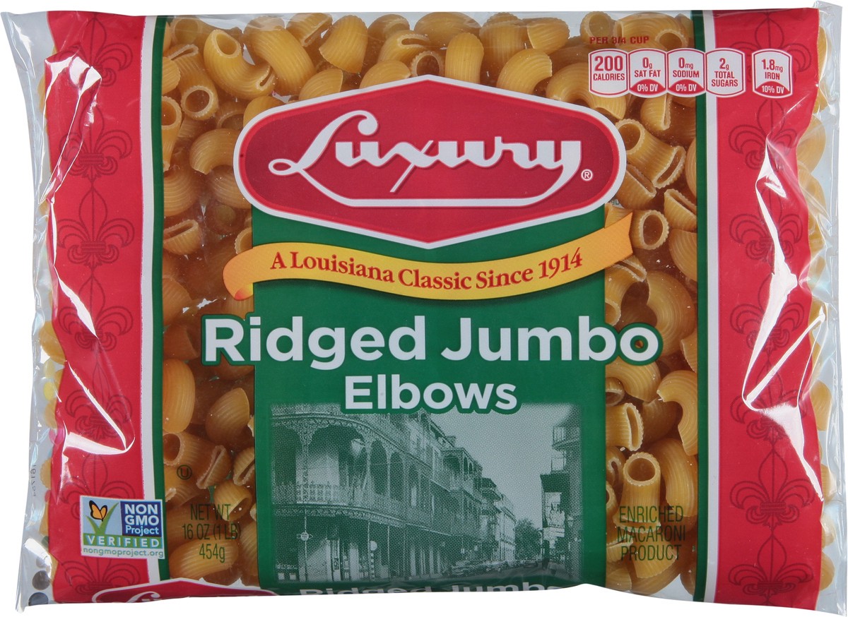slide 11 of 12, Luxury Ridged Jumbo Elbows - 16 oz,