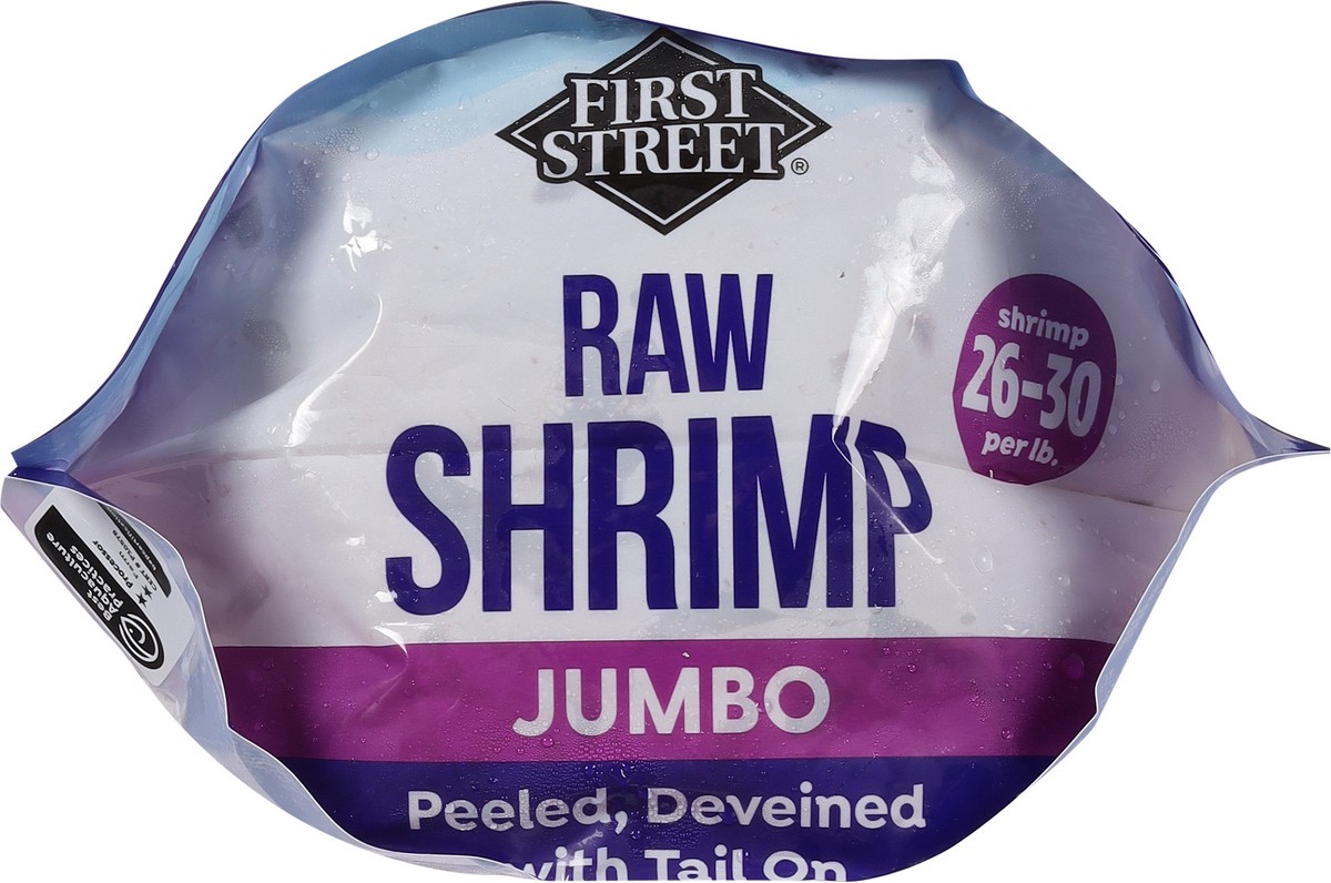 slide 12 of 14, First Street 26/30 Raw Shrimp Tail On, 2 lb