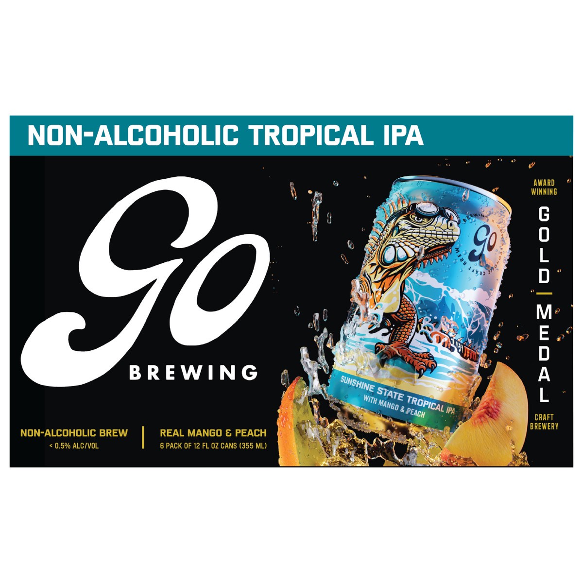 slide 1 of 12, Go Brewing Sunshine State Tropical Ipa 6PK 12 oz. Can, 6 ct; 12 fl oz