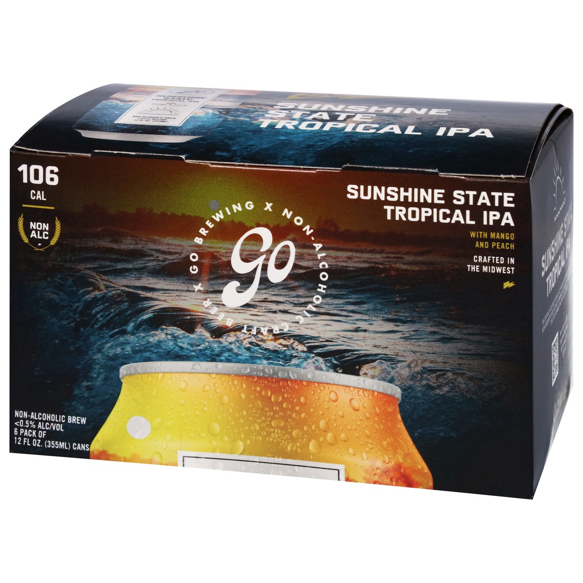 slide 11 of 12, Go Brewing Non-Alcoholic Tropical IPA Sunshine State Beer 12 fl oz, 12 fl oz