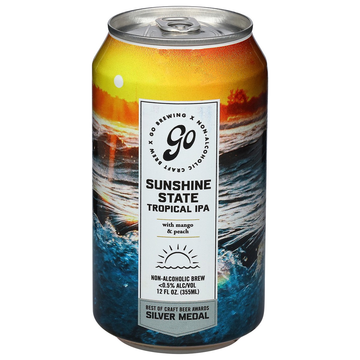 slide 1 of 12, Go Brewing Non-Alcoholic Tropical IPA Sunshine State Beer 12 fl oz, 12 fl oz