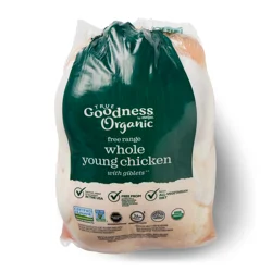 True Goodness Organic Whole Young Chicken
