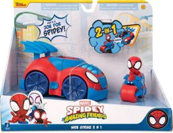 Peppa Pig Disney Junior Mattel Spidey And His Amazing Friends - Web Strike 2 In 1 Vehicle